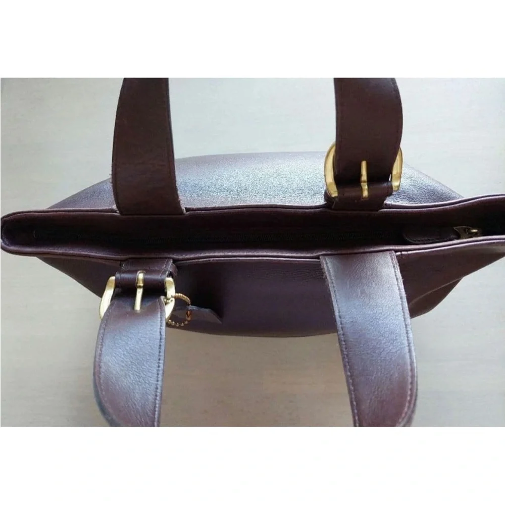 Coach Chocolate Brown Leather Tote - Picture 5 of 14